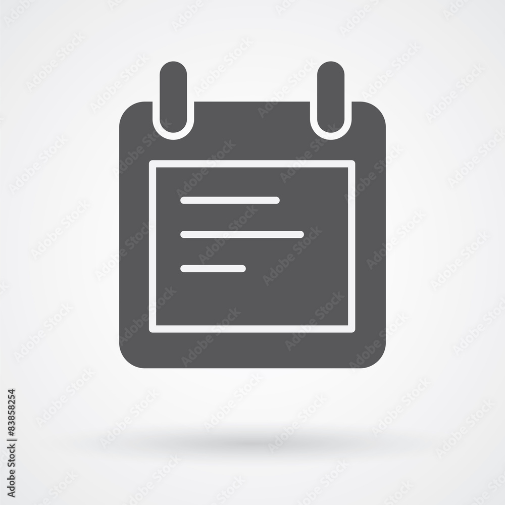 notes icon flat design notes icon flat design