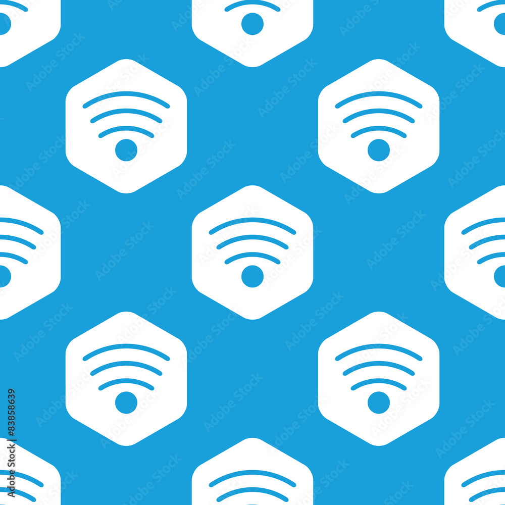 Wi-Fi hexagon pattern Wi-Fi hexagon pattern
