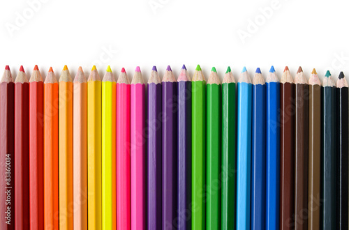 row of crayon
