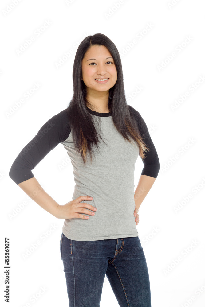 Obraz premium Model expressing positivity