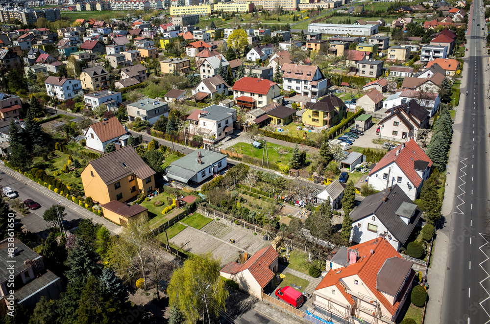 Naklejka premium Aerial view of Opole