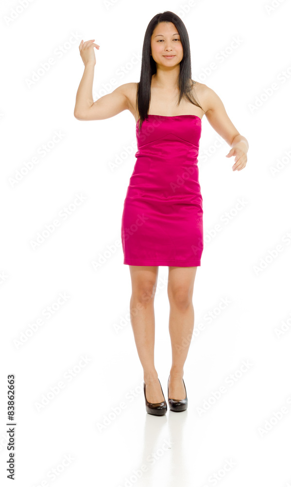 Model isolated ok sign Model isolated ok sign