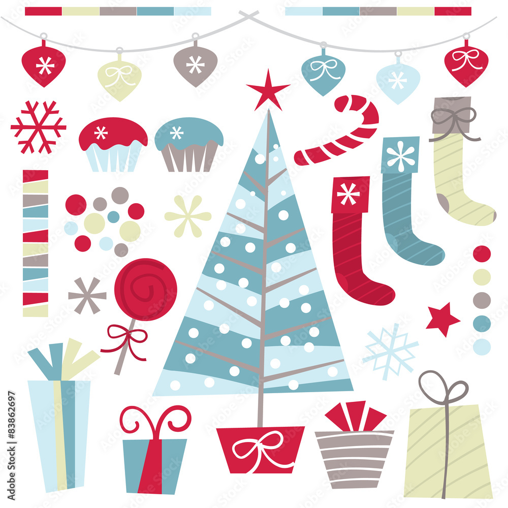 Alpine Retro Christmas Set Alpine Retro Christmas Set