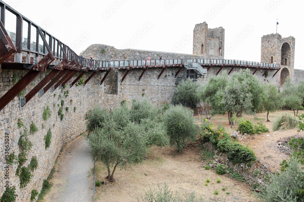Obraz premium Monteriggioni , fortificazione lato interno
