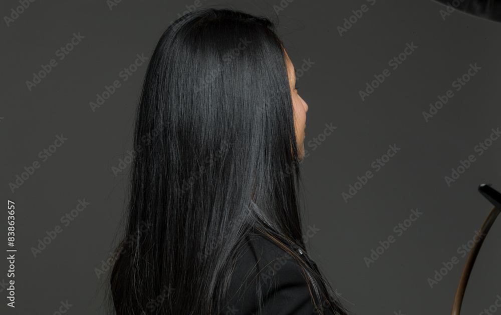 Naklejka premium Model isolated from behind