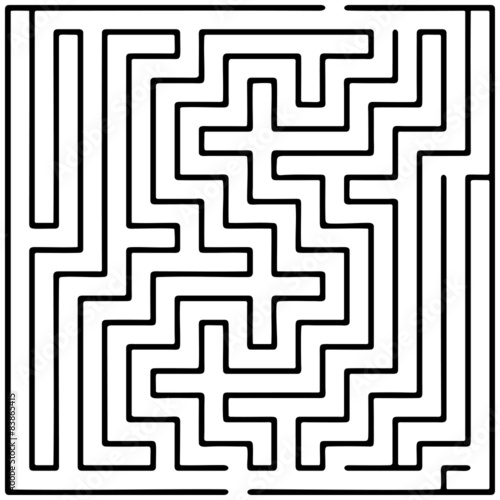Black square maze (20x20)