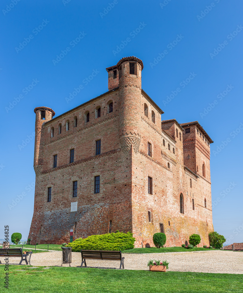 Castle of Grinzane cavour in Italy.