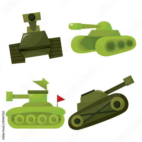 Cartoon Military Tanks