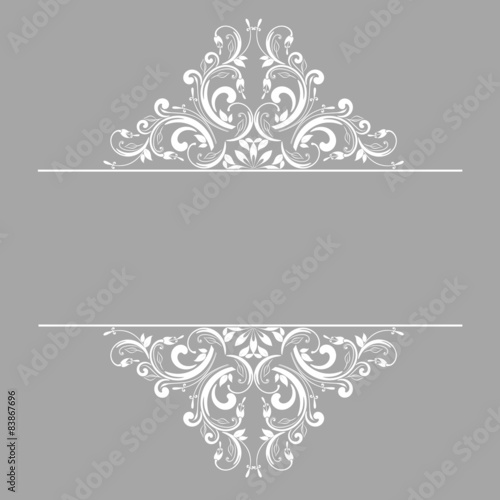 Ornamental pattern for invitations, greeting cards. 