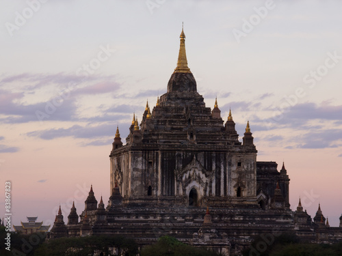 Ananda Temple is located in Bagan  Myanmar. This image was taken