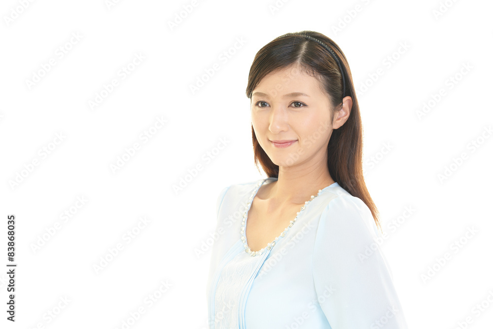 微笑む女性 微笑む女性