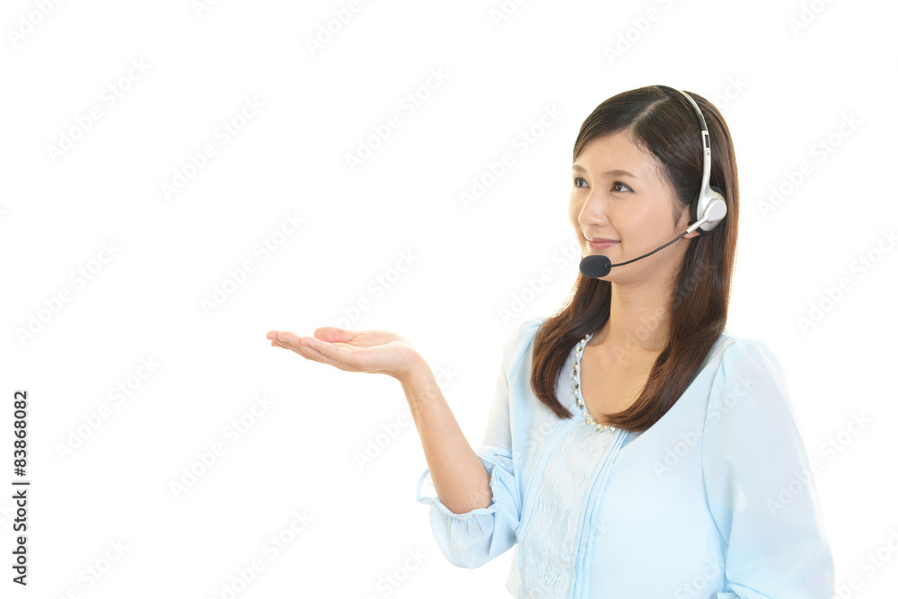 笑顔のオペレーター 笑顔のオペレーター