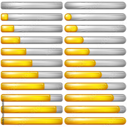 Progress bars, set