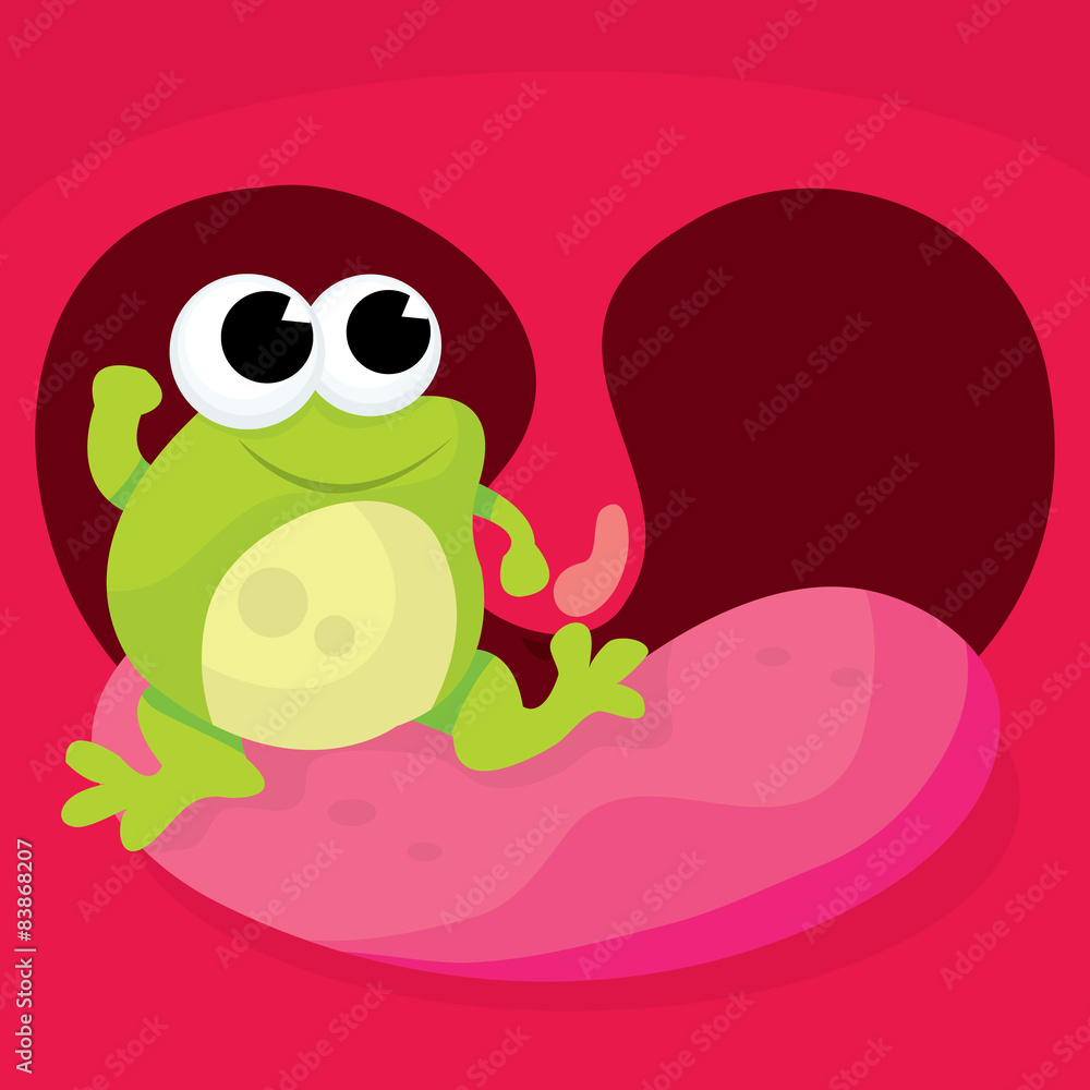 Fototapeta premium Frog in Throat