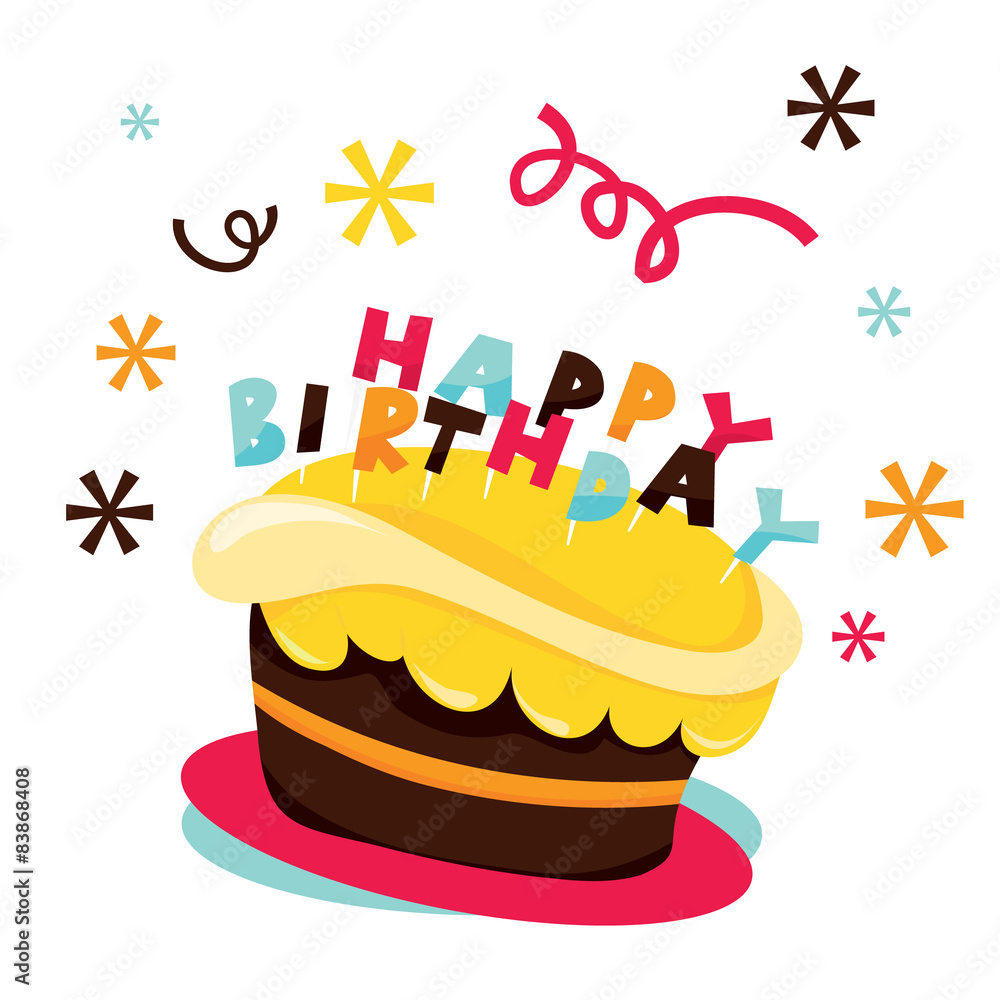 Retro Birthday Cake Retro Birthday Cake