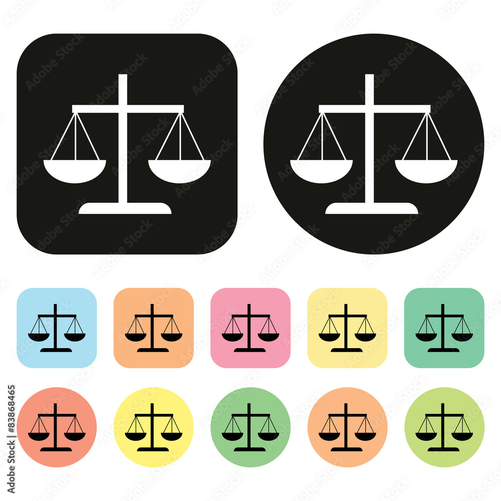 Justice icon. Balance icon. vector Justice icon. Balance icon. vector