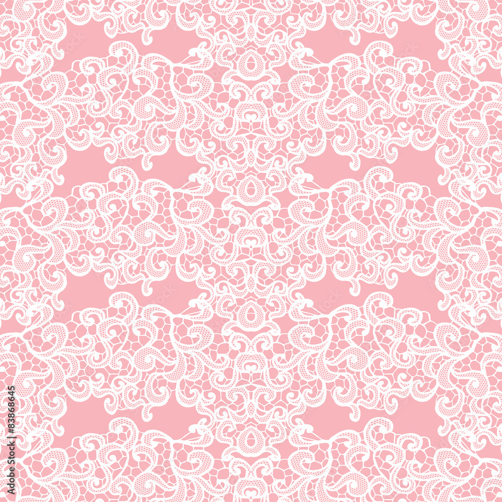 Lace seamless pattern with flowers Lace seamless pattern with flowers