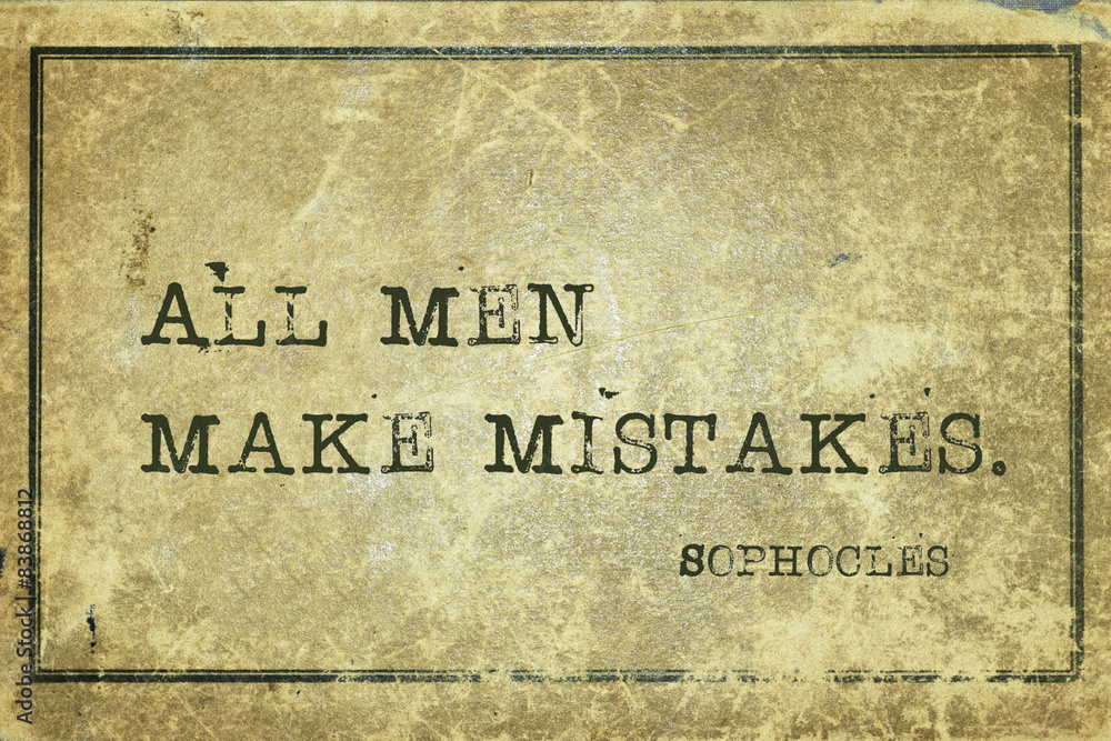 Obraz premium mistakes Soph