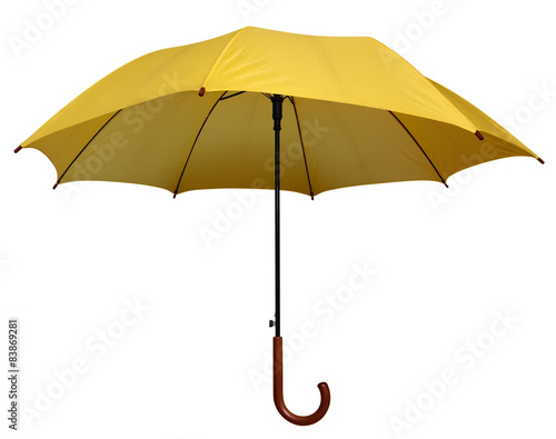 Umbrella - Yellow isolated
