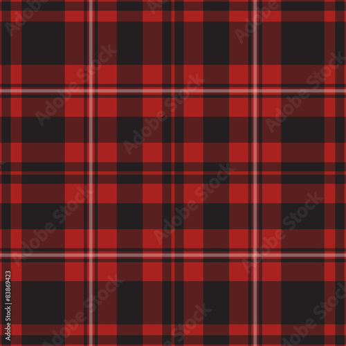 seamless illustration - red tartan