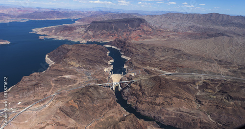 Canvas Print Hoover dam, colorado grand canyon, arizona, usa