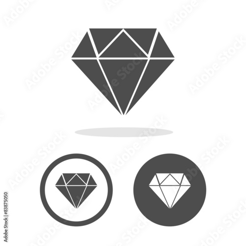 Dimond icons set great for any use. Vector EPS10. photo