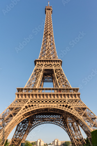 Eiffel tower in Paris on sunrise
