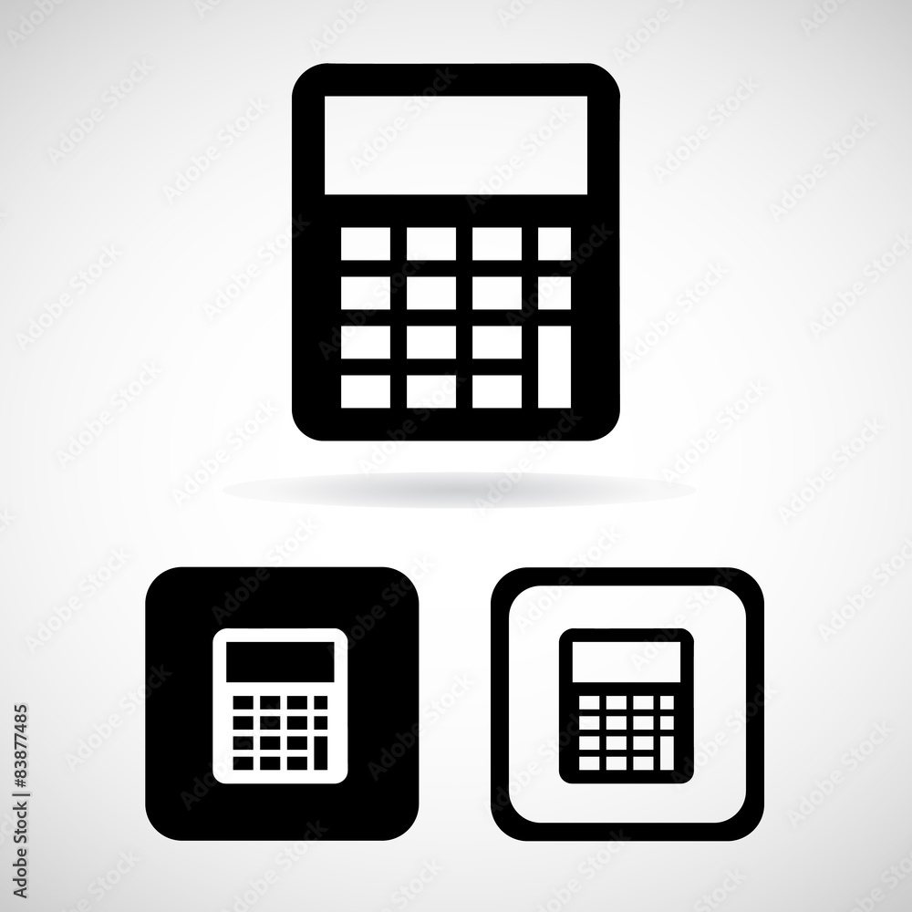 calculator icons set great for any use. Vector EPS10. calculator icons set great for any use. Vector EPS10.