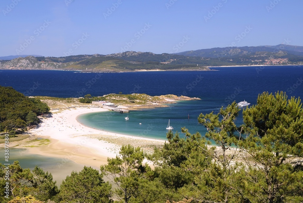 Cies Islands in Vigo, Spain.