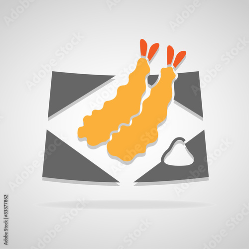 tempura icon great for any use. Vector EPS10.