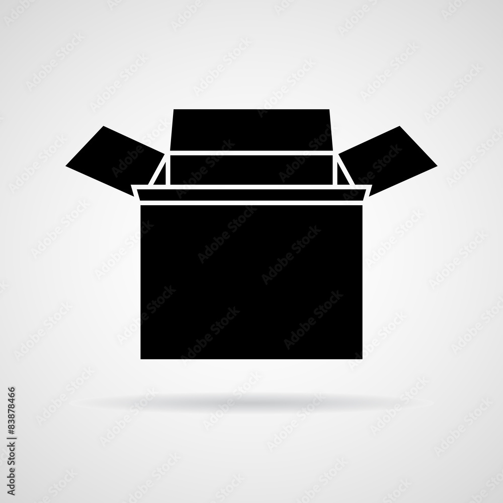 Box icon great for any use. Vector EPS10. Box icon great for any use. Vector EPS10.
