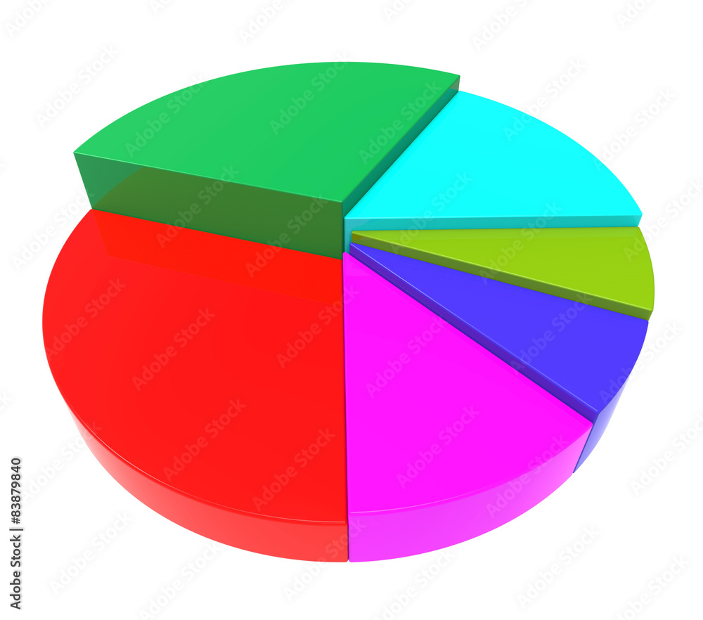 Pie Chart Represents Financial Report And Data Pie Chart Represents Financial Report And Data