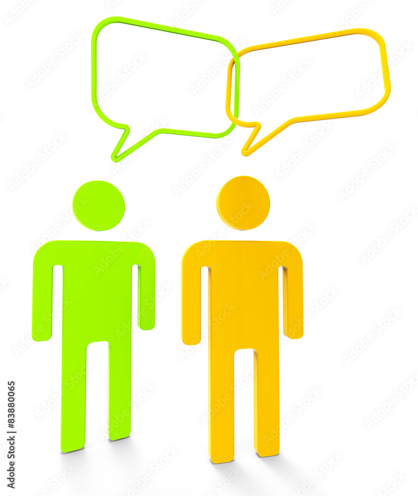 People Communicating Shows Speaking Persons And Communication People Communicating Shows Speaking Persons And Communication