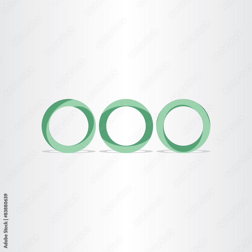 three green circles frames rings background three green circles frames rings background