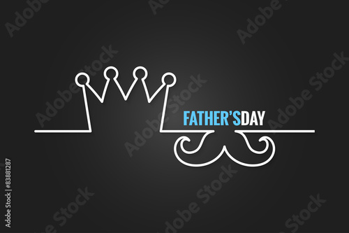fathers day line concept design background