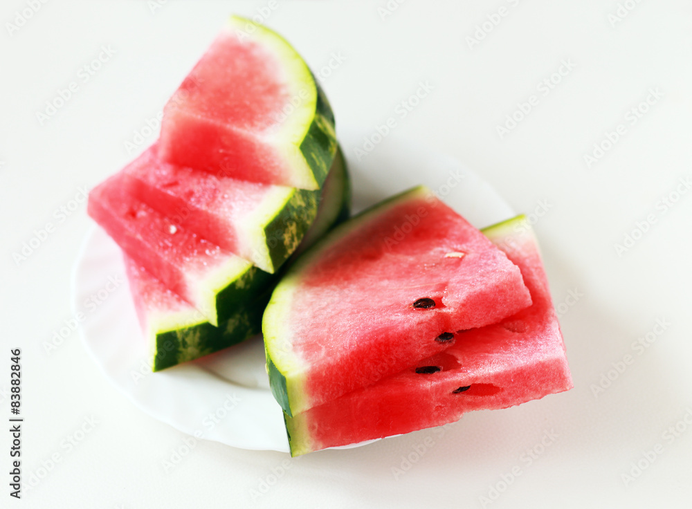 watermelon on a plate watermelon on a plate