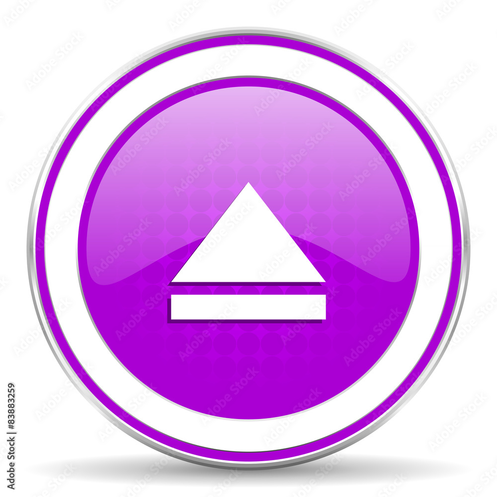 eject violet icon open sign eject violet icon open sign