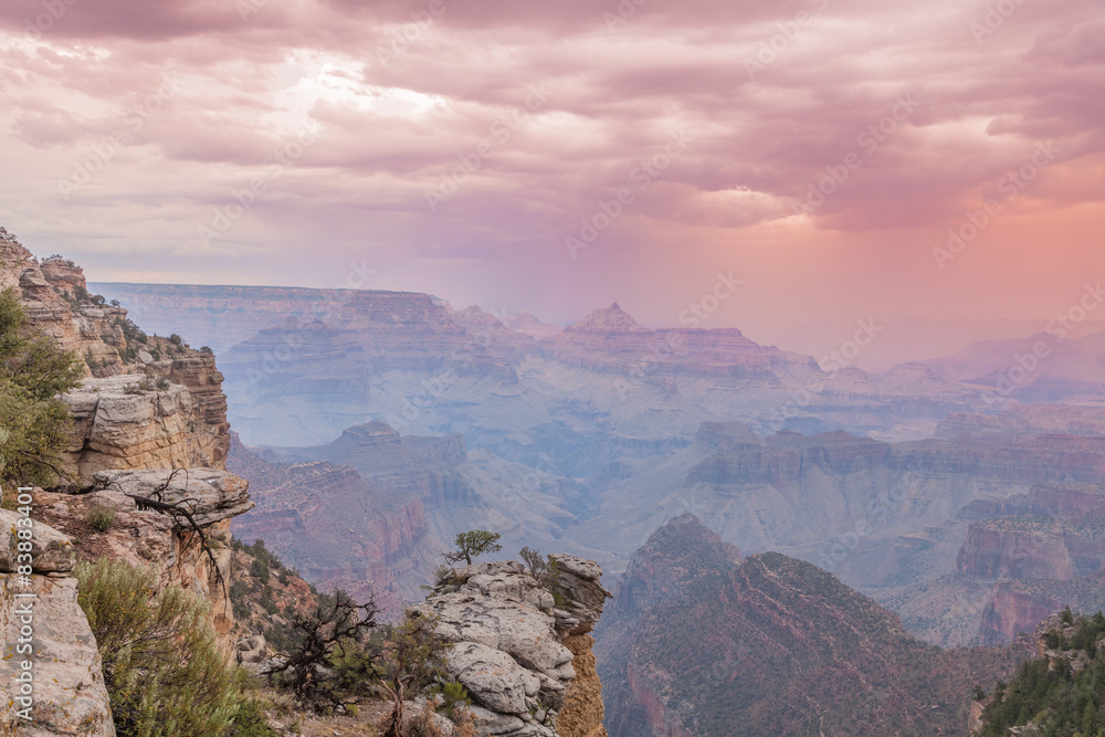 Grand Canyon Monsoon Sunset