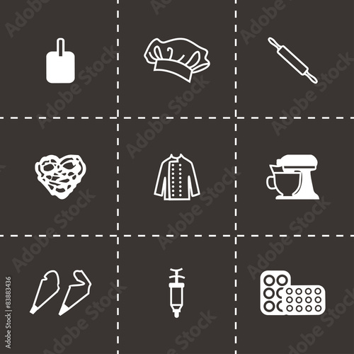 Vector Bakery icon set