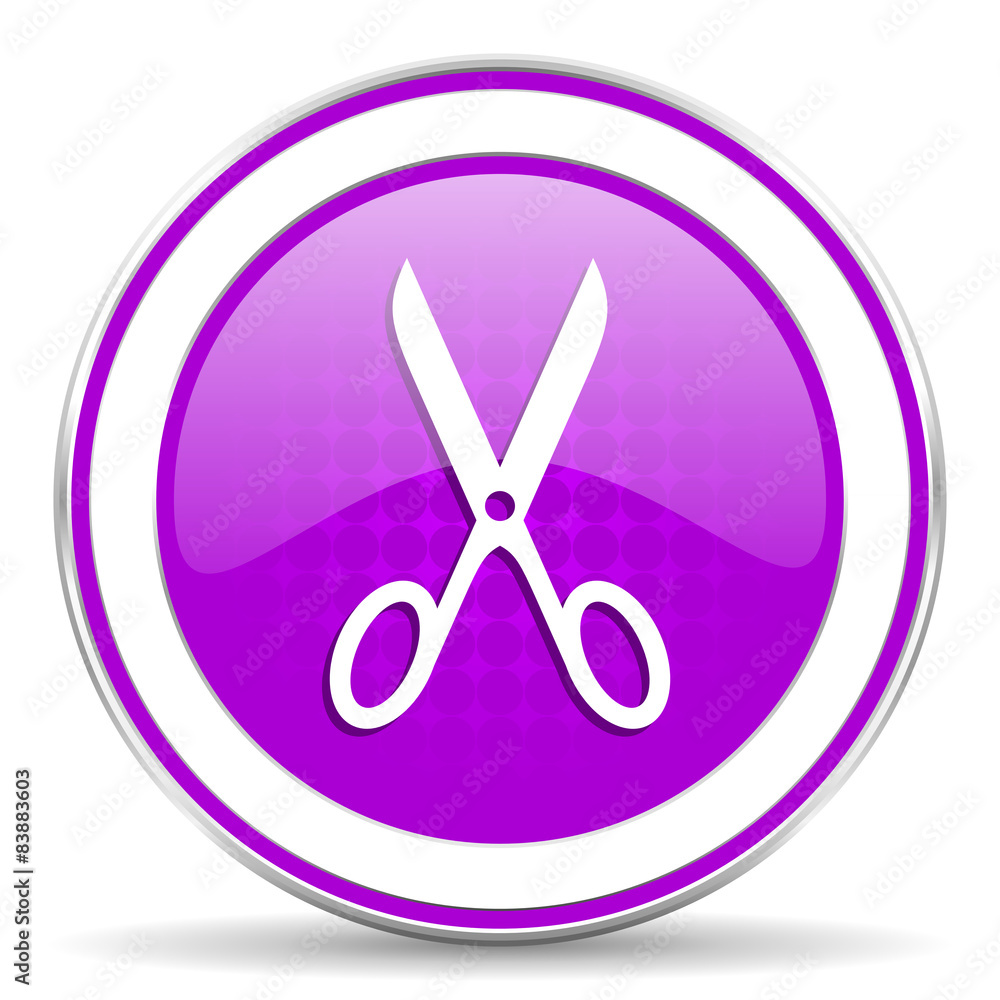 scissors violet icon cut sign scissors violet icon cut sign