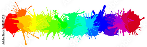 Banner of Color Splashes