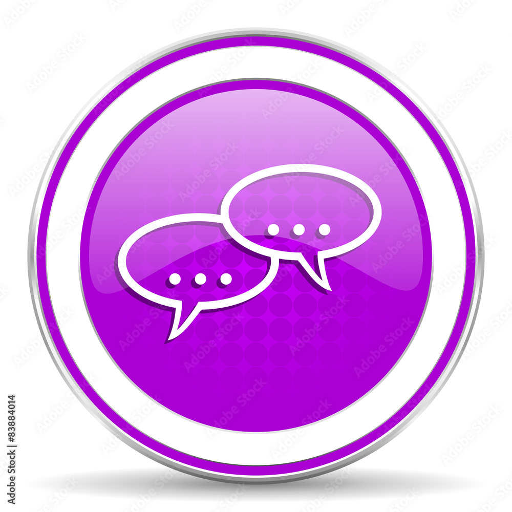 forum violet icon chat symbol bubble sign