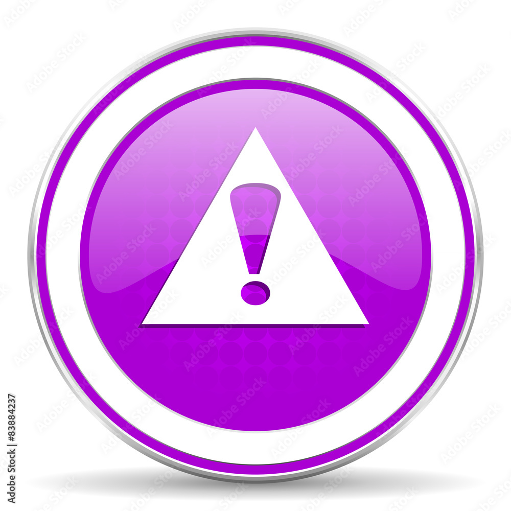 exclamation sign violet icon warning sign alert symbol exclamation sign violet icon warning sign alert symbol