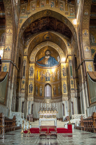 Jesus, mosaïque de la cathédrale de Monreale, Palerme