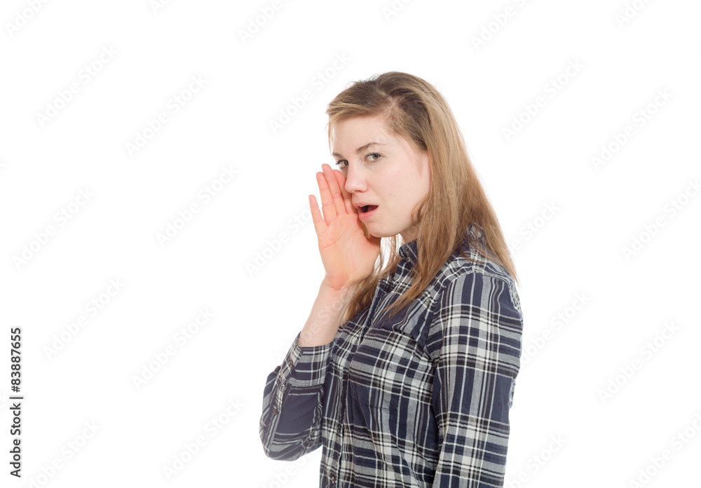 Model isolated talking shouting voice Model isolated talking shouting voice