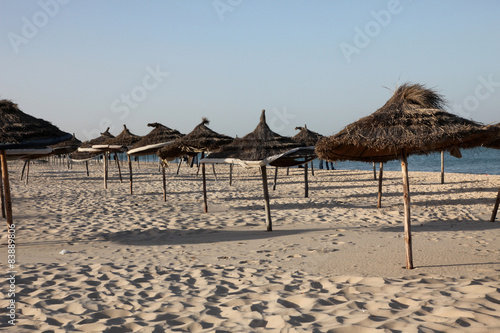 Beach on a sunny day, Sousse, Tunisia © zatletic