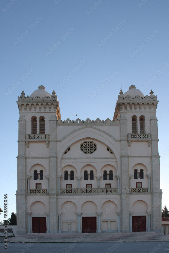 Tunisia. Carthage. Byrsa hill - Saint Louis cathedral
