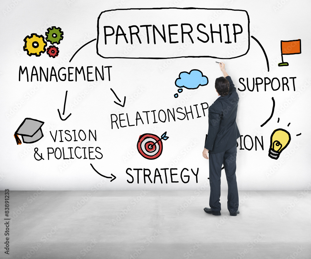 Partnership Company Support Team Organization Concept Partnership Company Support Team Organization Concept