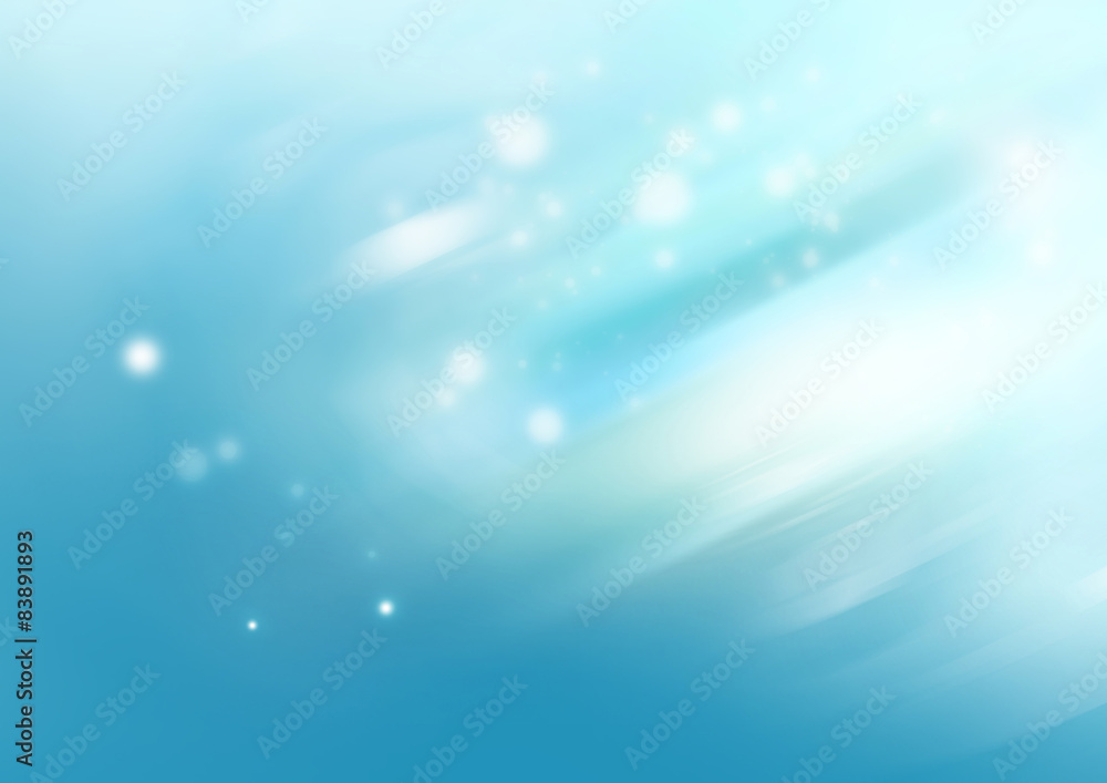 Fototapeta premium Abstract blue bright and sparkling background