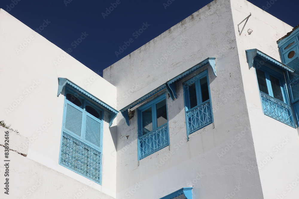 Traditional window from Sidi Bou Said, Tunis